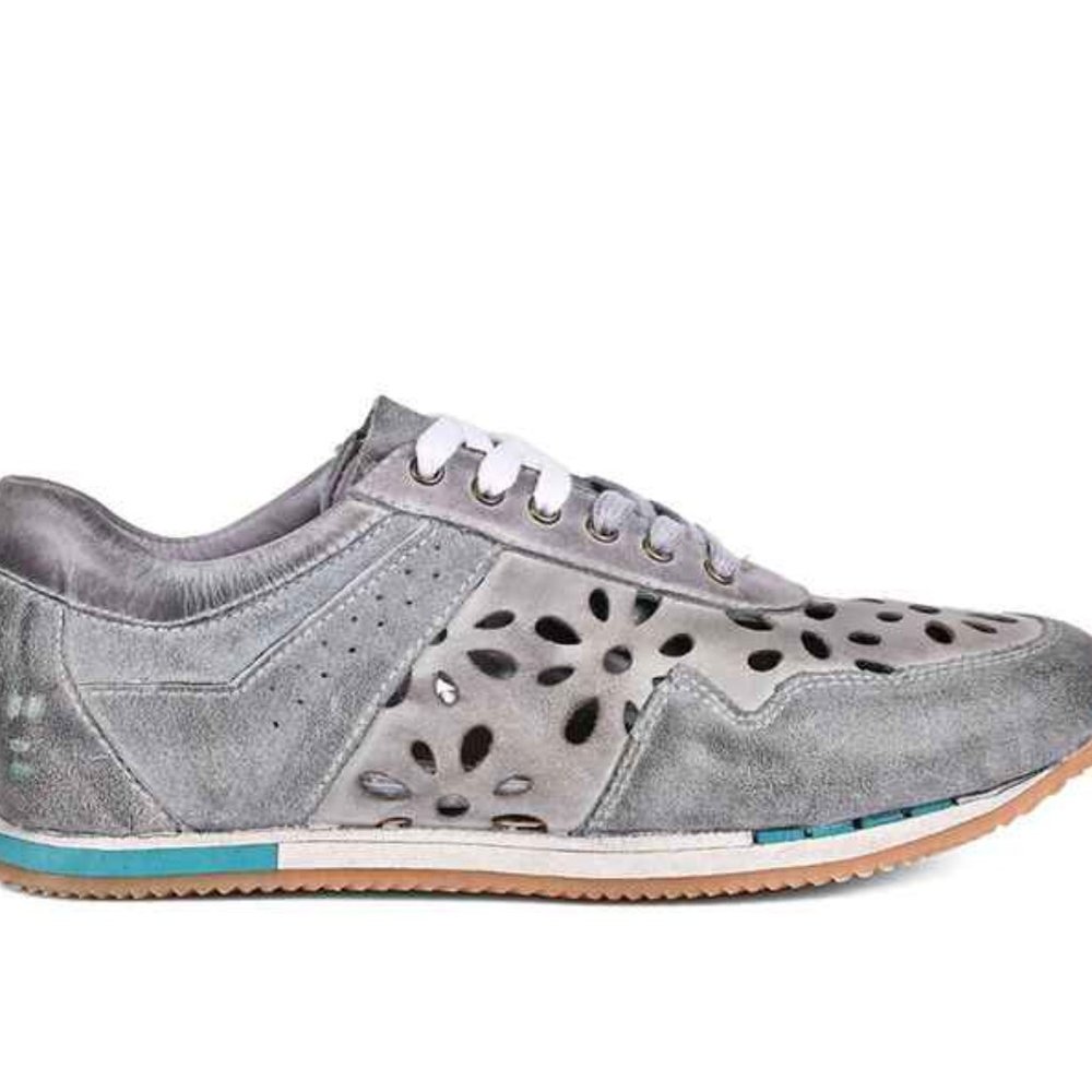 Women’s Gray Suede Cutout Sneakers Sundance
